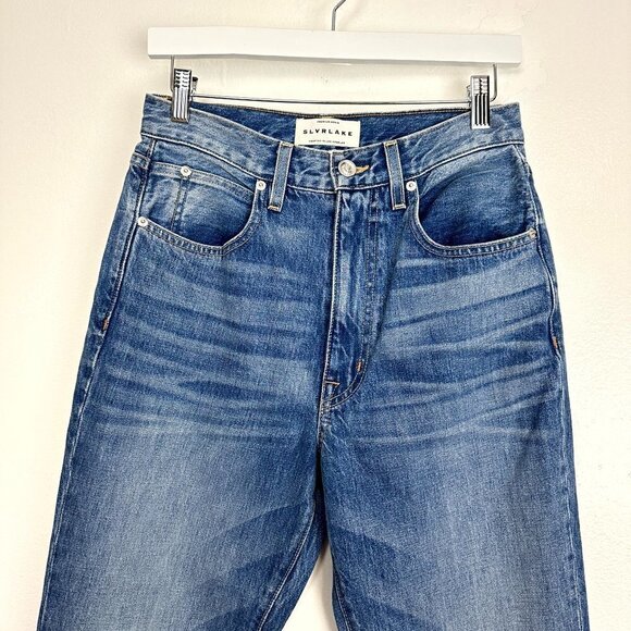 SLVRLAKE Charlotte High-Rise Boot-Cut Jeans in Wash Tucson Size US 27 - Picture 7 of 15